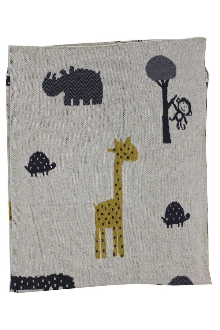 Safari Cotton Baby Blanket image 1